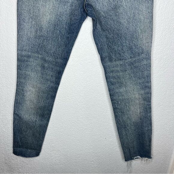 We The Free High-Rise Hidden Button Fly Ankle Crop Raw Hem Women’s Jeans Sz 27 - Picture 7 of 13